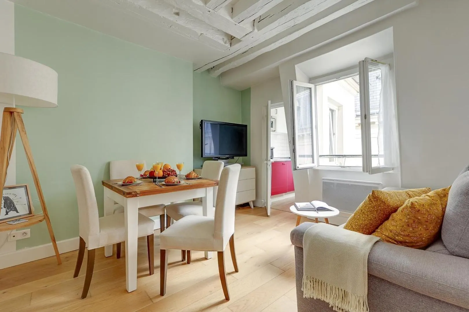 公寓 Bnbnook - Charming 1Br Near Louvre & Palais Royal 巴黎